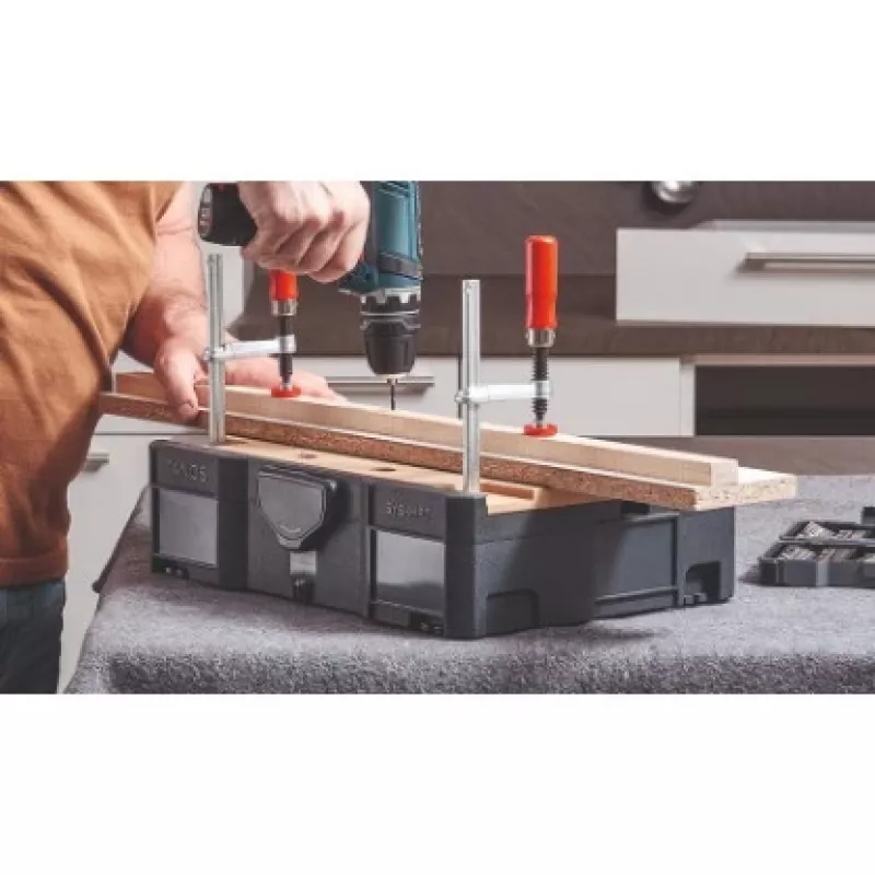 Morsetto a vite BESSEY STC-S-MFT nero rosso argento legno 14 pz.