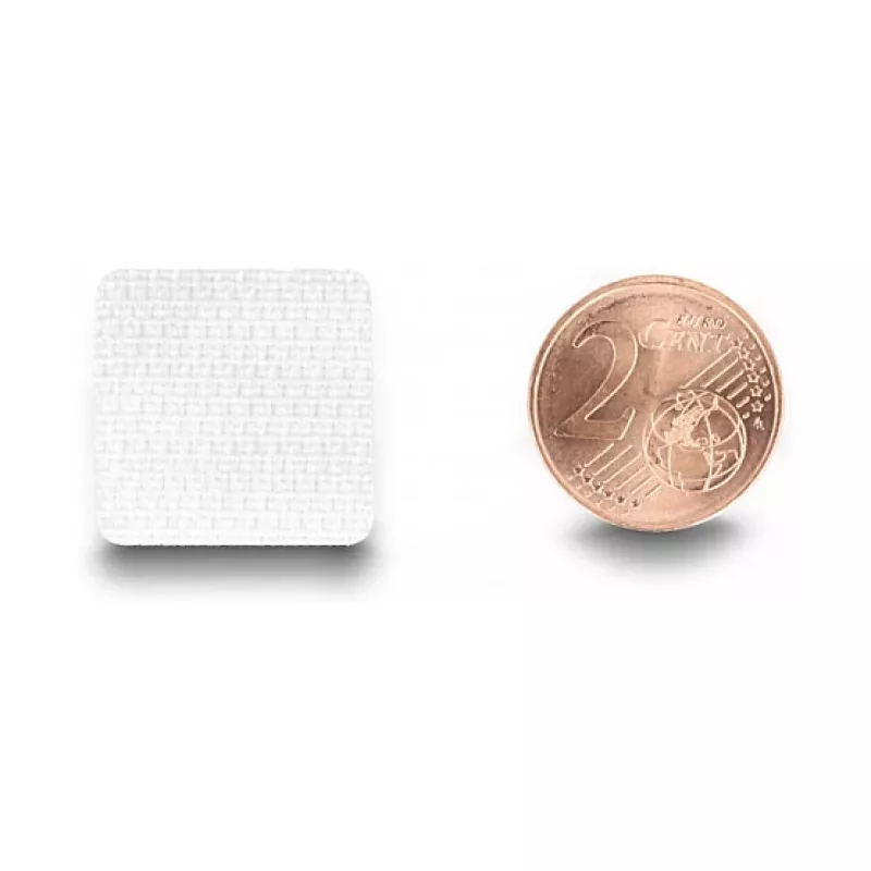 Punti in velcro DeLOCK quadrati autoadesivi 64 pz. bianco