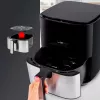 Clatronic FR 3782 H, friggitrice ad aria, 5 l, 80 °C, 200 °C, singolo cestello, nero, acciaio inox