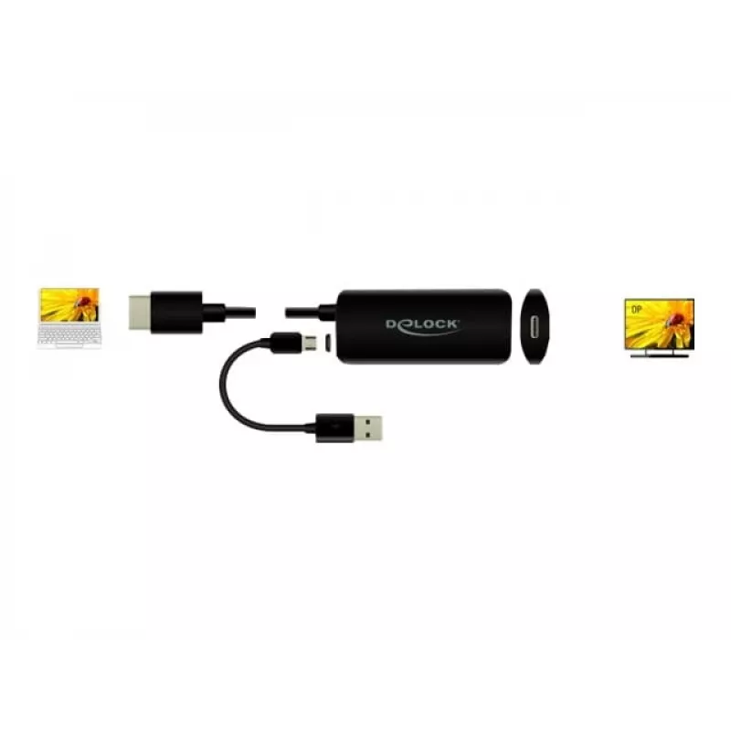 Adattatore HDMI-A maschio a USB Type-C femmina DeLOCK 63251