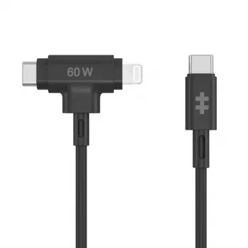 HYPER HyperJuice cavo USB USB 2.0 1,5 m USB-C USB-C/Lightning nero