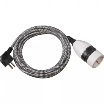 Brennenstuhl 1161830 Prolunga 3 m 1 uscite AC per interni nero - bianco (1161830)