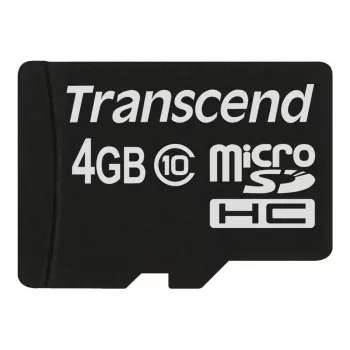Memoria flash Transcend 4GB MicroSDHC Classe 10 TS4GUSDC10