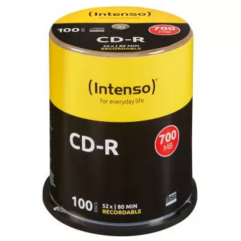 CD-R Intenso 700MB 52x 100 pezzi