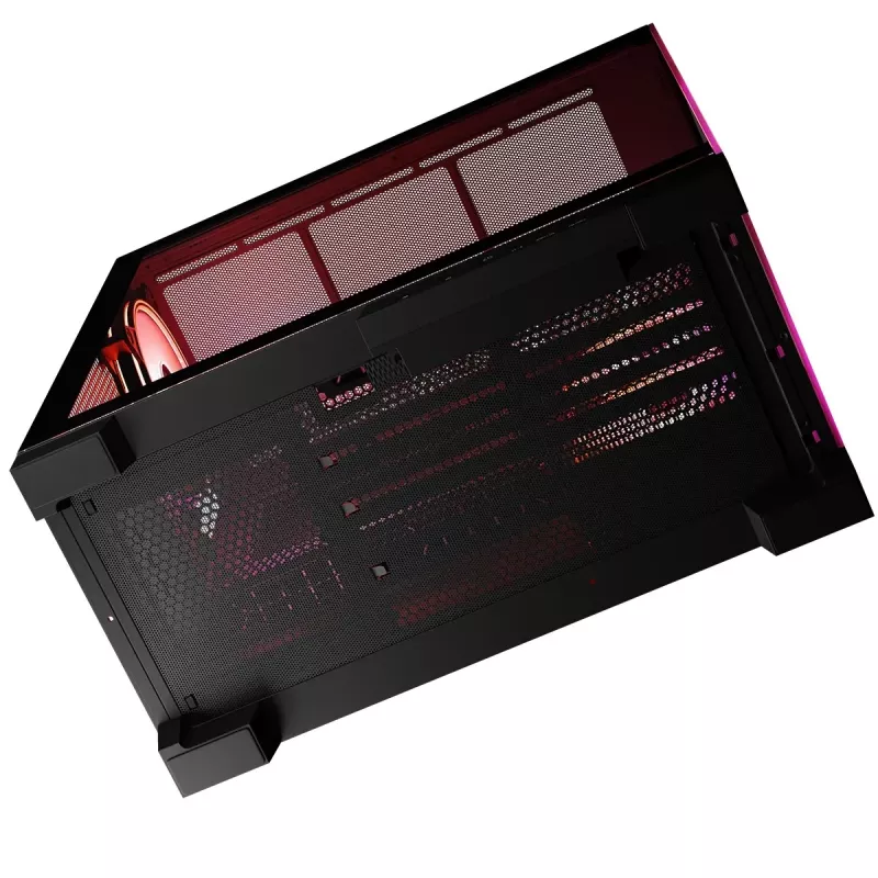 Case per PC MODECOM Volcano SPACE APEX ARGB Midi Tower, vetro temperato, USB-C, supporta ATX/microATX/Mini-ITX, GPU fino a 430 mm, dissipatore CPU fino a 180 mm