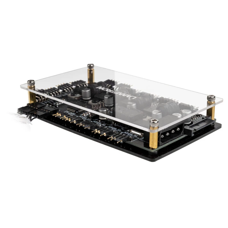 Controller ventole e RGB Lamptron RW460 per sistemi di raffreddamento a liquido — nero