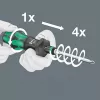 Wera 826 T Kraftform Turbo Cacciavite portainserti con Rapidaptor, 1/4 di pollice