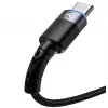 Cavo dati Tellur USB a Type-C LED treccia in nylon 1,2 m nero