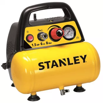 Compressore SENZA OLIO 6L + kit ARIA COMPRESSA Stanley