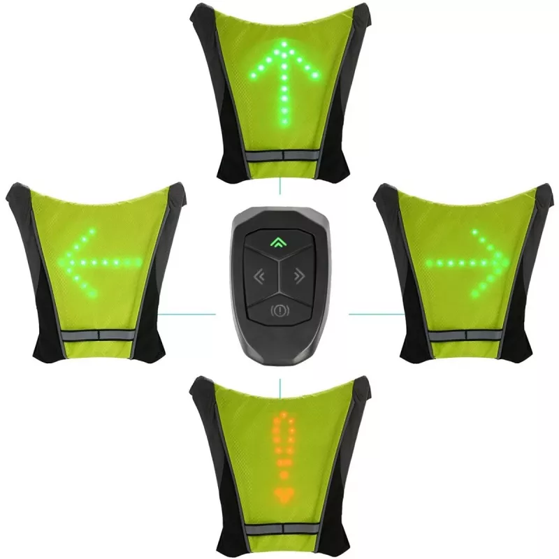 Maclean MCE420 gilet di sicurezza con luce LED