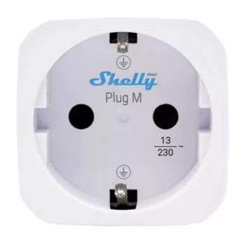Presa smart Shelly Plug PM Gen3 Matter 13A, bianca