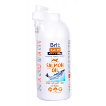 Olio integratore alimentare Brit Care BRIT 1000 ml – integratore per pelle e pelo per cani e gatti, flacone da 1 L