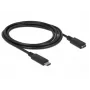 Cavo USB DeLOCK 85534 USB 3.2 Gen 1 1,5 m USB-C nero
