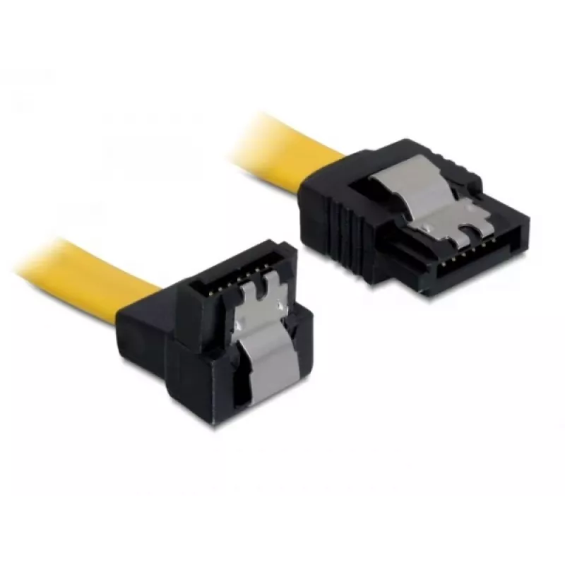 Cavo SATA DeLOCK 0,5 m connettore maschio/connettore maschio giallo