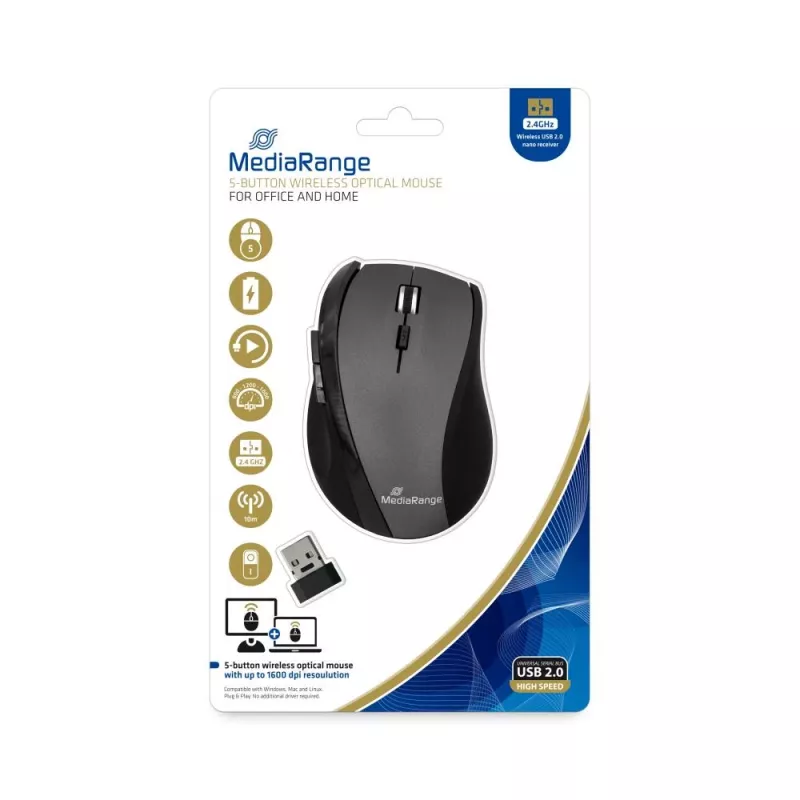 Mouse MediaRange MROS203 RF Wireless ottico