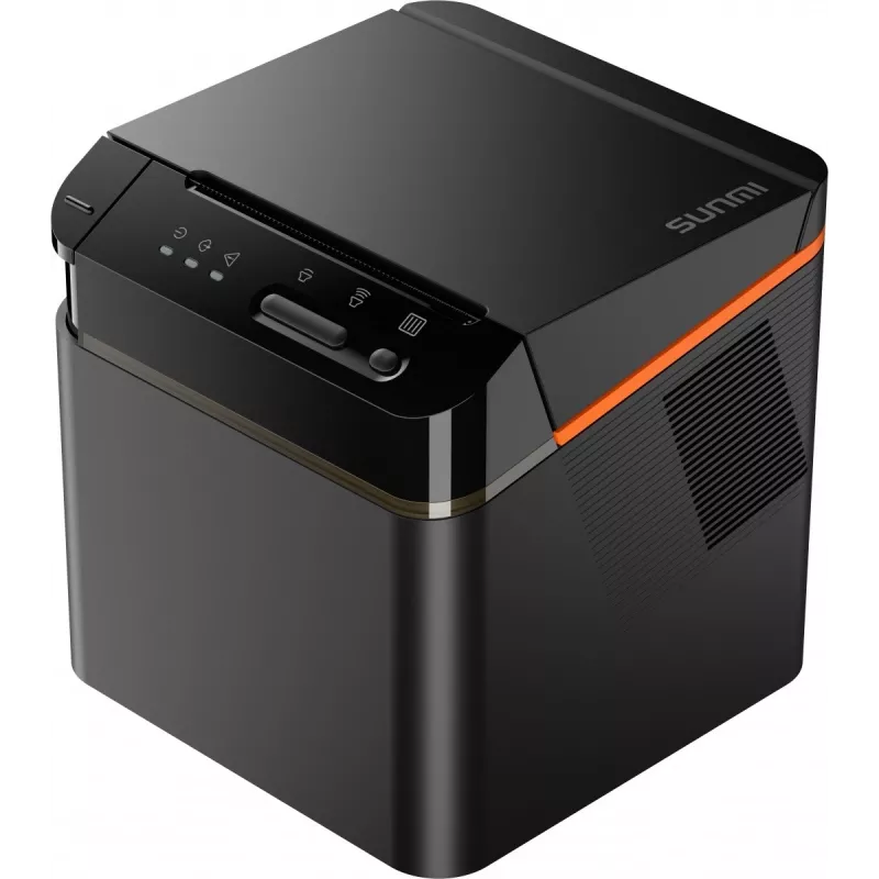 SUNMI C04020020 stampante per scontrini 80 mm Kitchen Cloud Printer, termica, con taglierina, USB-C, Bluetooth, Ethernet, Wi-Fi, nera