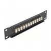 Patch panel fibra ottica DeLOCK 10 pollici 12 porte LC duplex beige 1U nero