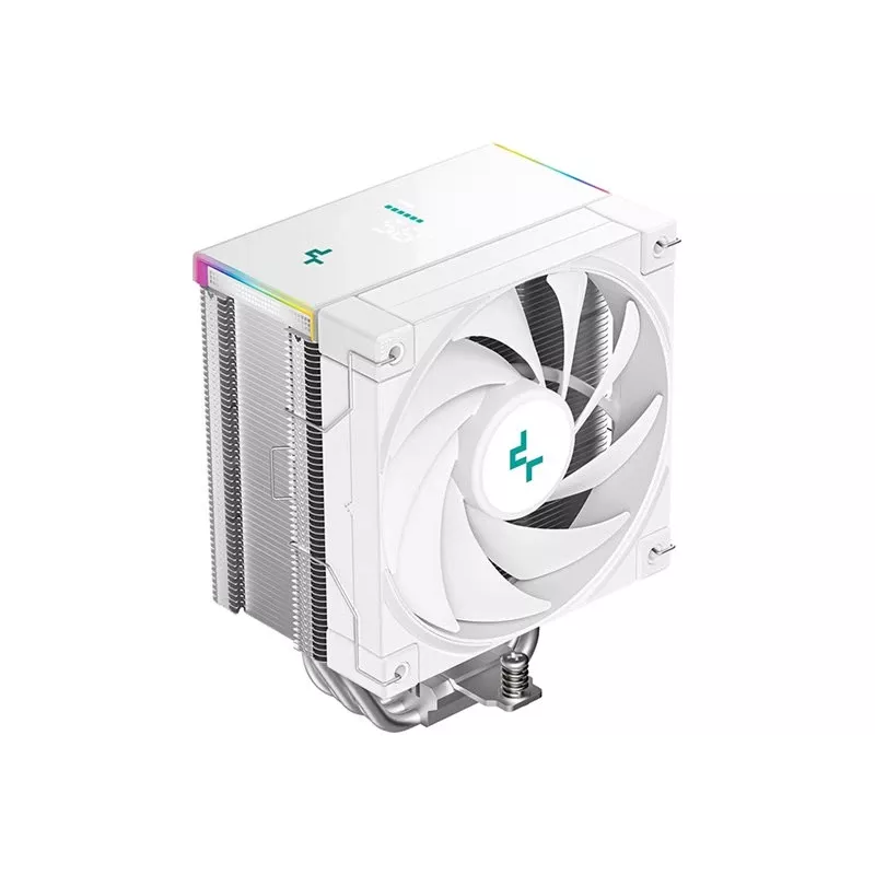 Dissipatore CPU DeepCool AK500S Digital SE – 5 heatpipe, ventola FDB da 120 mm, PWM, Multi-LED, bianco, supporta Intel LGA1150 e socket AMD