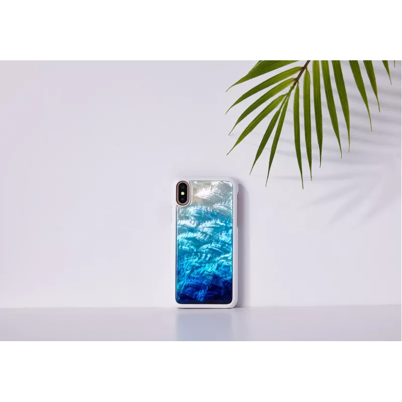 Custodia smartphone iKins per iPhone XS/S blue lake white