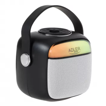 Altoparlante mono portatile Adler AD 1199B – wireless, batteria integrata, fino a 8 ore, pulsanti, nero/grigio