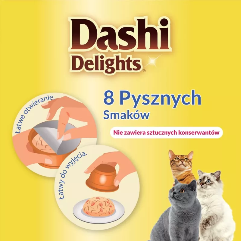 INABA Dashi Delights pollo con formaggio in brodo - snack per gatti - 70 g