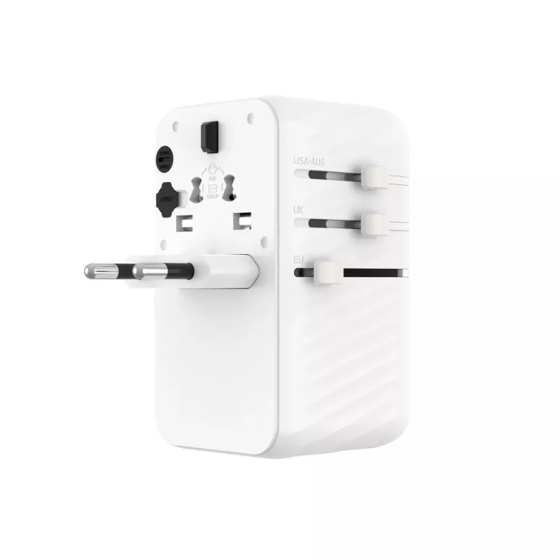 Fixed | Voyager adattatore da viaggio 85W per EU, UK e USA/AUS, con 4xUSB-C e 1xUSB in uscita | adattatore