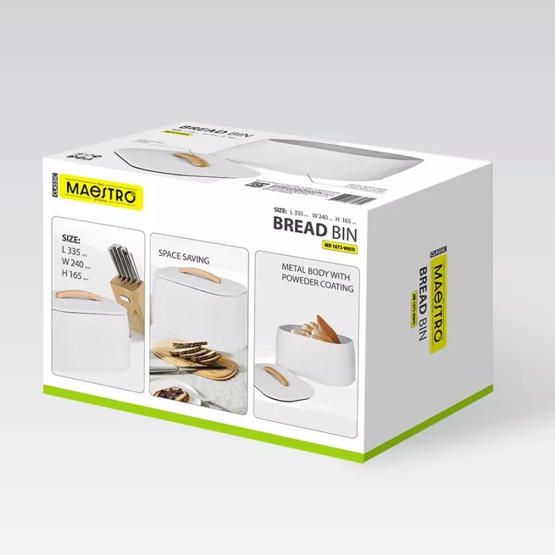 Portapane Maestro MR-1675-WHITE — portapane bianco