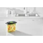 Contenitore per alimenti FoodSaver FFC023X 1,8 L ovale Tritan, nero trasparente, pompa per vuoto, lavabile in lavastoviglie