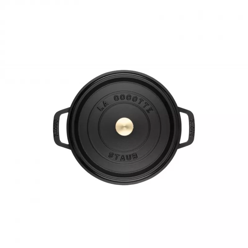 Staub La Cocotte 20 cm rotonda, nero, ghisa (40509-487-0)