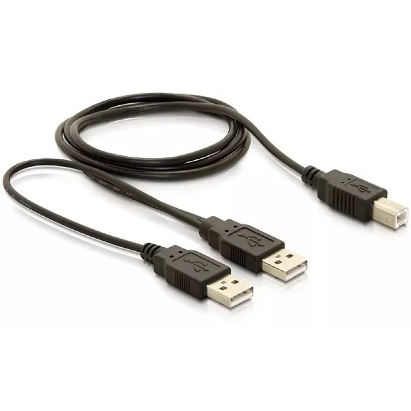 Cavo USB DeLOCK USB-B/USB-A 1 m nero