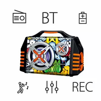 Altoparlante portatile Manta SPK1005PRO Helios 2, nero