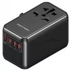 Caricabatterie Vention FJGB0 100W GaN con 3× USB-C e 1× USB-A, nero