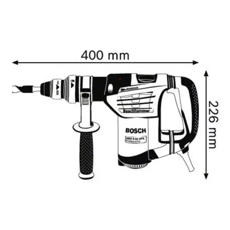 Bosch 0 611 332 101 martello perforatore 900 W 800 giri/min