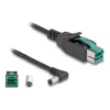 DeLOCK Cavo PoweredUSB connettore maschio 12 V a DC 5,5 x 2,5 mm connettore maschio angolare 1 m