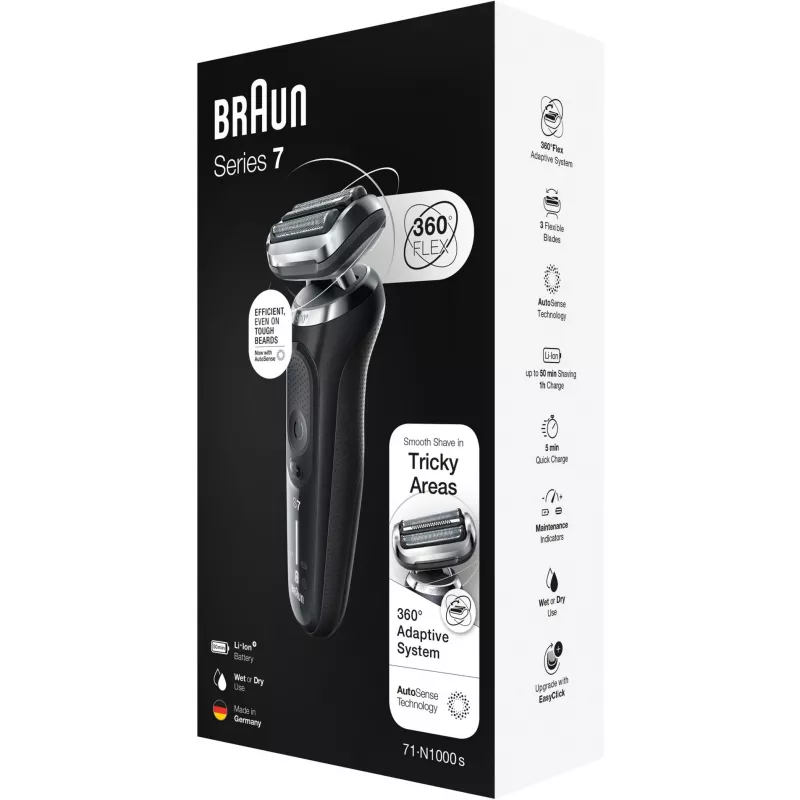Braun Series 7 71-N1000s rasoio a lamina nero