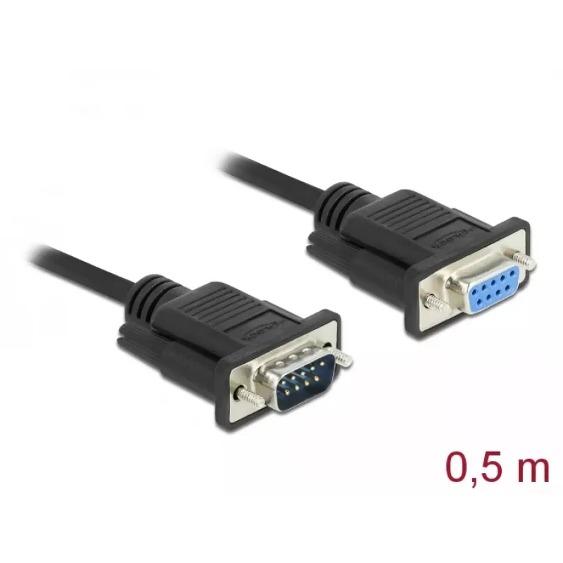 Cavo seriale DeLOCK 86613 nero 0,5 m RS-232