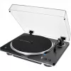 AT-LP70XBTBS, Giradischi nero/argento, preamplificatore phono integrato, Bluetooth, completamente automatico, a cinghia