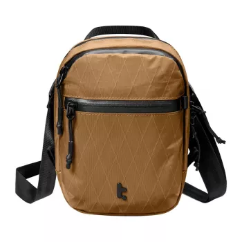 Borsa da viaggio Tomtoc Aviator-T37 con tracolla, tessuto X-Pac, marrone