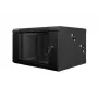 Rack LANBERG WF02-6606-10B montaggio a parete 6U 600x374,3x600 mm acciaio inox nero