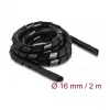 Spirale flessibile DeLOCK 2 m x 16 mm nero polietilene
