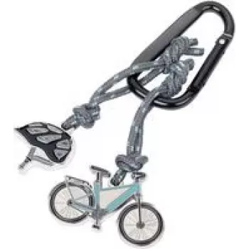 Portachiavi TROIKA E-BIKE KR24-02/BK design resistente leggero