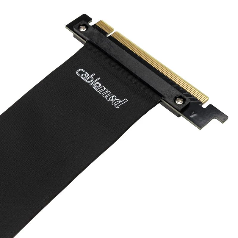 CableMod CM-VPB-HDK-R supporto verticale per GPU con cavo riser PCIe x16, 1x DisplayPort, 1x HDMI, Mini Tower, nero