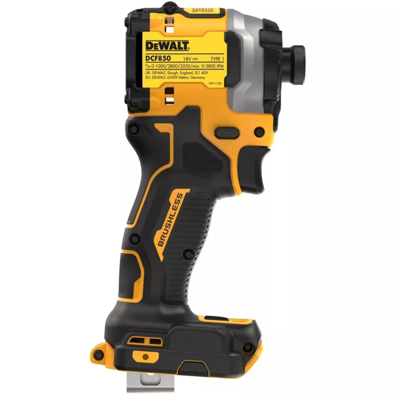 Avvitatore a impulsi DeWALT DCF850NT, 3250 giri/min, mandrino 1/4 pollice, 900 g