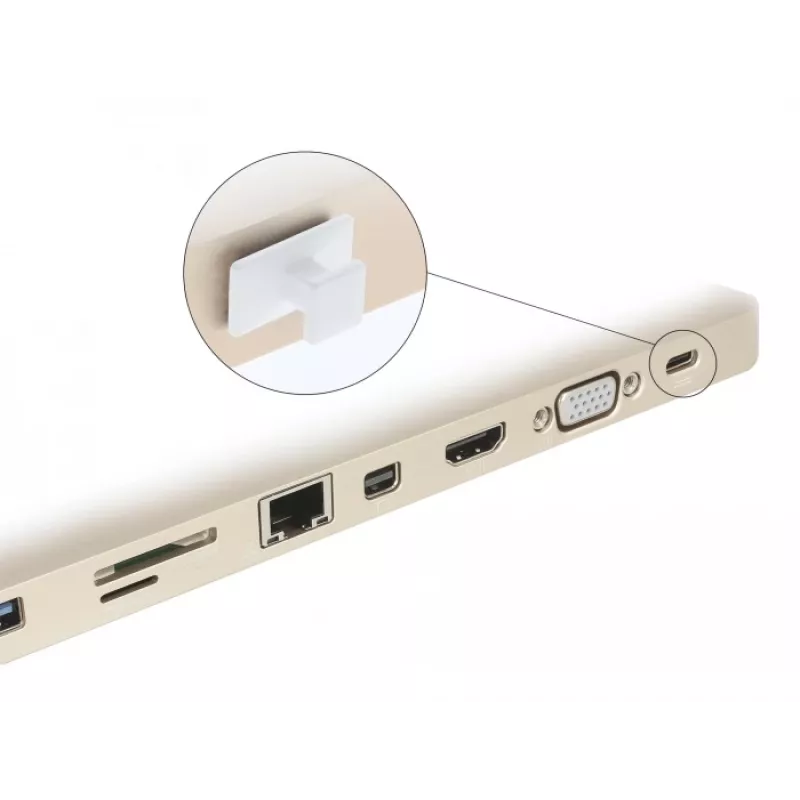 Tappo antipolvere per connettore femmina USB Type-C DeLOCK 64097