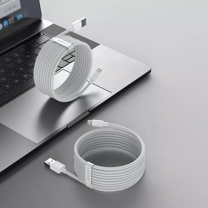 Cavo per cellulare Baseus TZCALZJ-02 bianco 1,5 m USB A Lightning