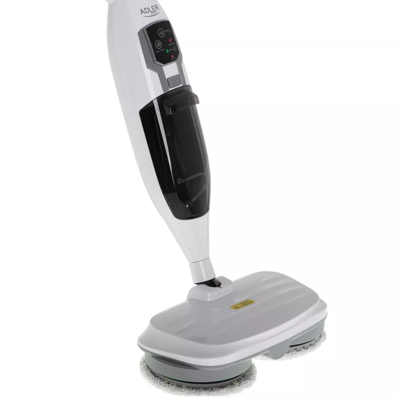 Adler AD 7052 mocio a vapore rotante bianco