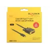Adattatore USB-C su DVI DeLOCK 1 m 85320