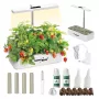 Sistema intelligente GreenBlue per la coltivazione di piante da interno, vaso SMART, capacità 4L, per 12 piante, LED a spettro completo, GB133