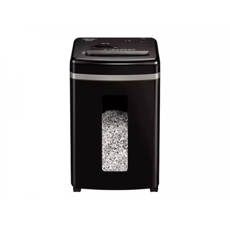 Distruggidocumenti Fellowes Powershred 450M micro-cut, capacità 9 fogli, 2 x 12 mm, contenitore da 22 litri, nero
