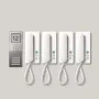 Siedle SET CA 812-4 E/W - con cavo - acciaio inox - bianco - a parete
